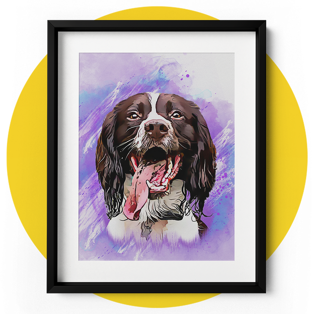Personalized Watercolor Pet Portraits PoochPrints