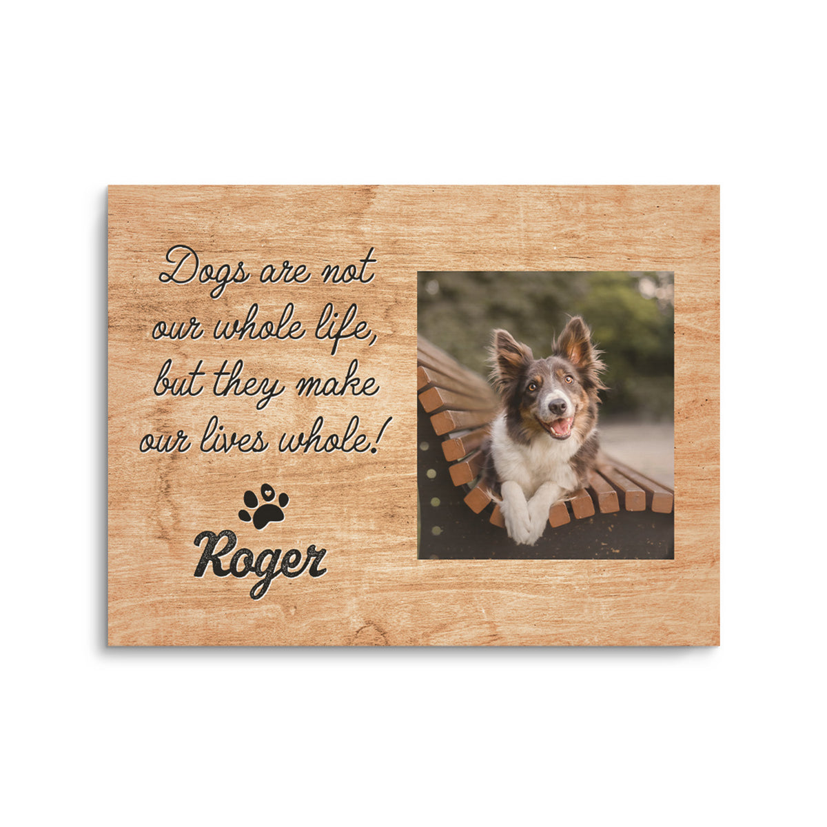 Personalized Pet Portrait Print Wood Prints PoochPrints