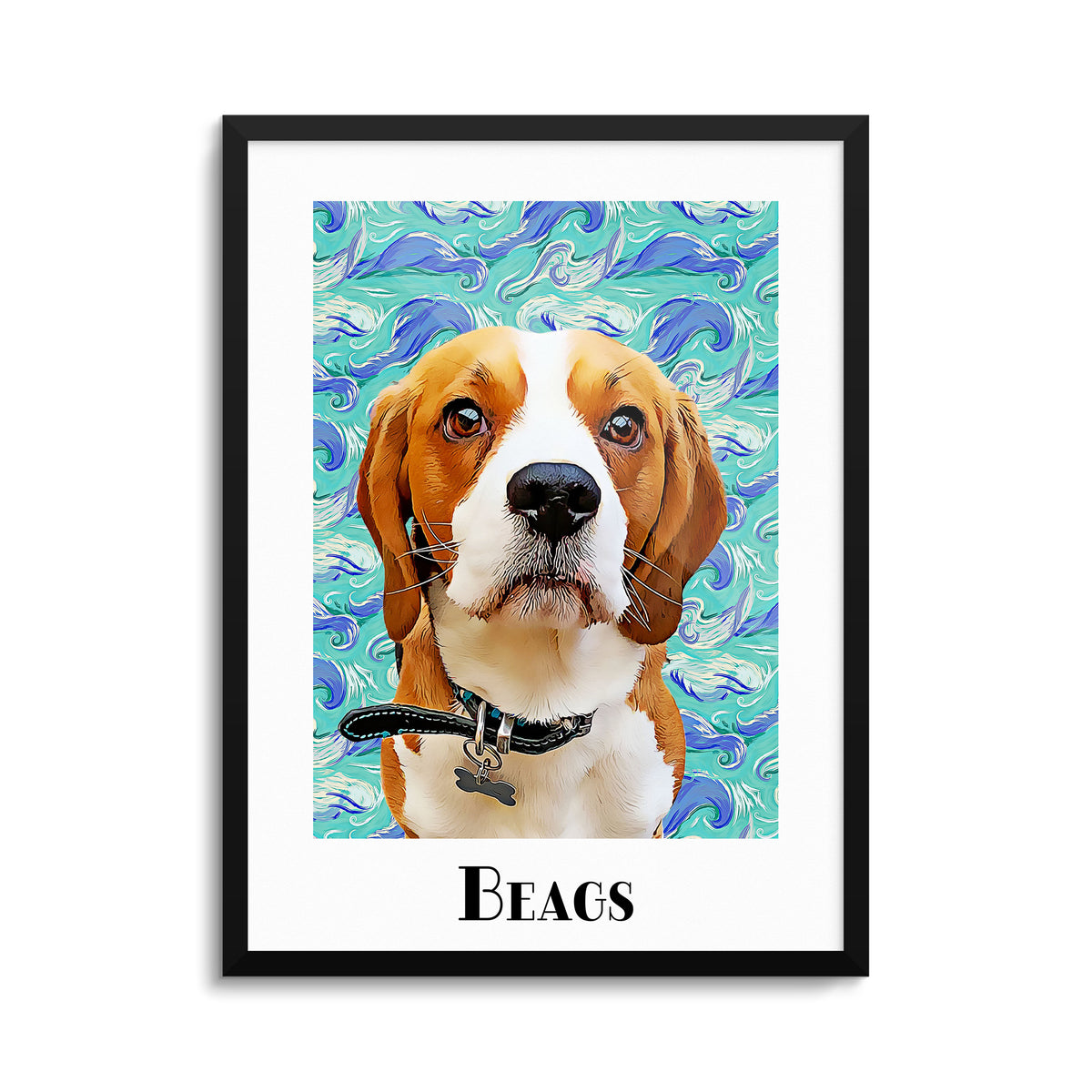 Personalized Pet Portrait Van Gogh Style PoochPrints