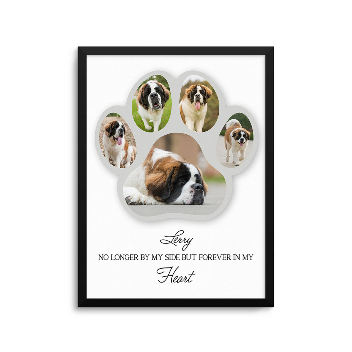 Personalized Pet Memorial Portrait Prints PoochPrints