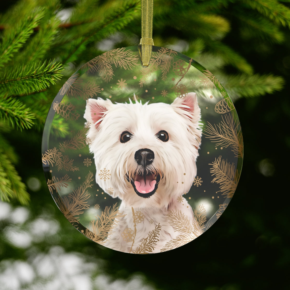 Personalized Pet Wintry Ornament – PoochPrints