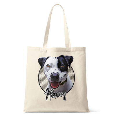 Dog Custom Tote Bag VW Dog Mom Personalized Gift - PERSONAL84