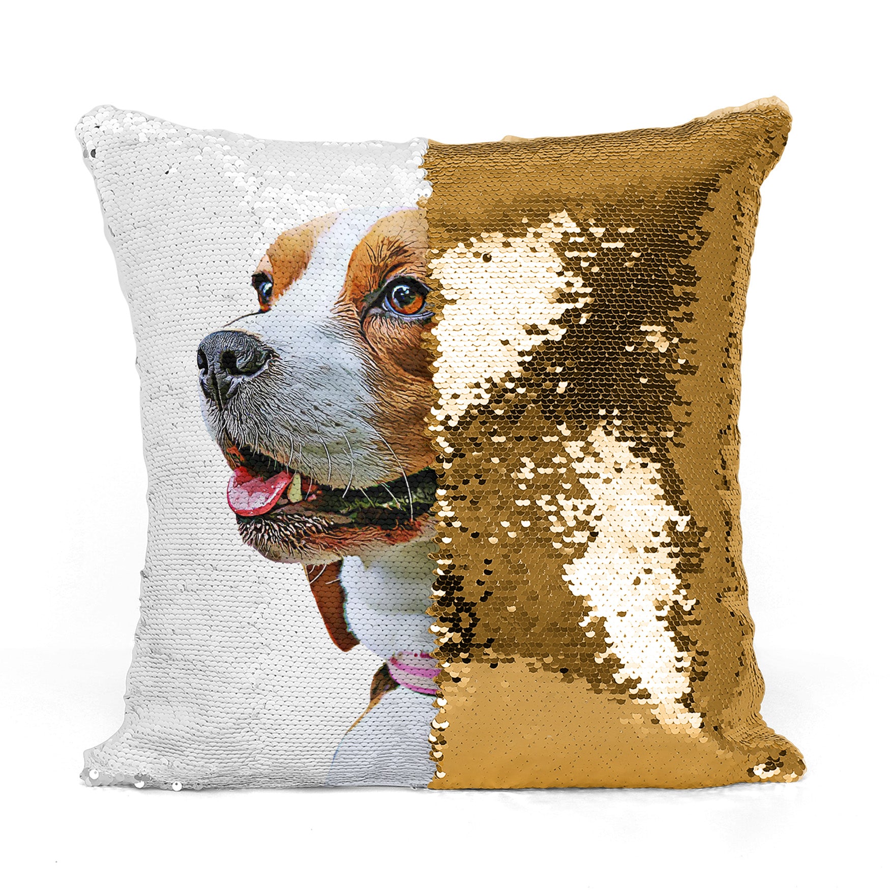 personalized picture sequin pillow